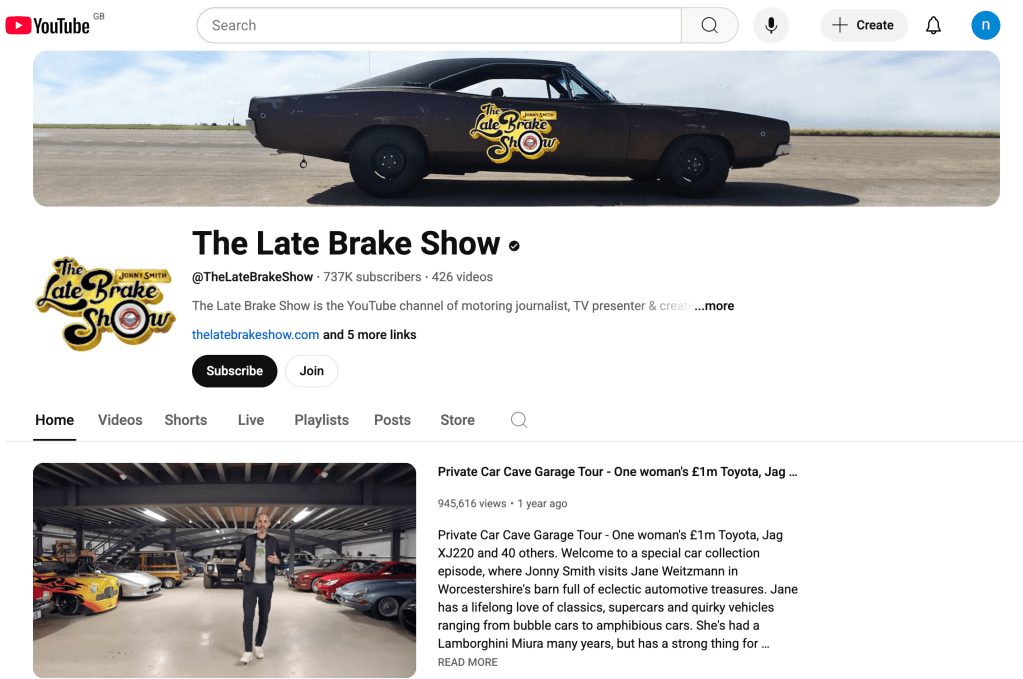 Johny Smith's YouTube channel